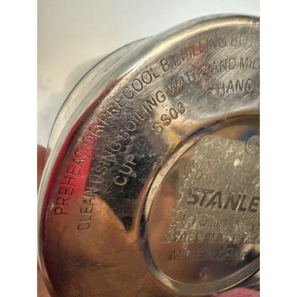 Vintage Stanley Thermos 1.1 Quart Green Insulated Bottle‎ with Handle - Picture 3 of 12